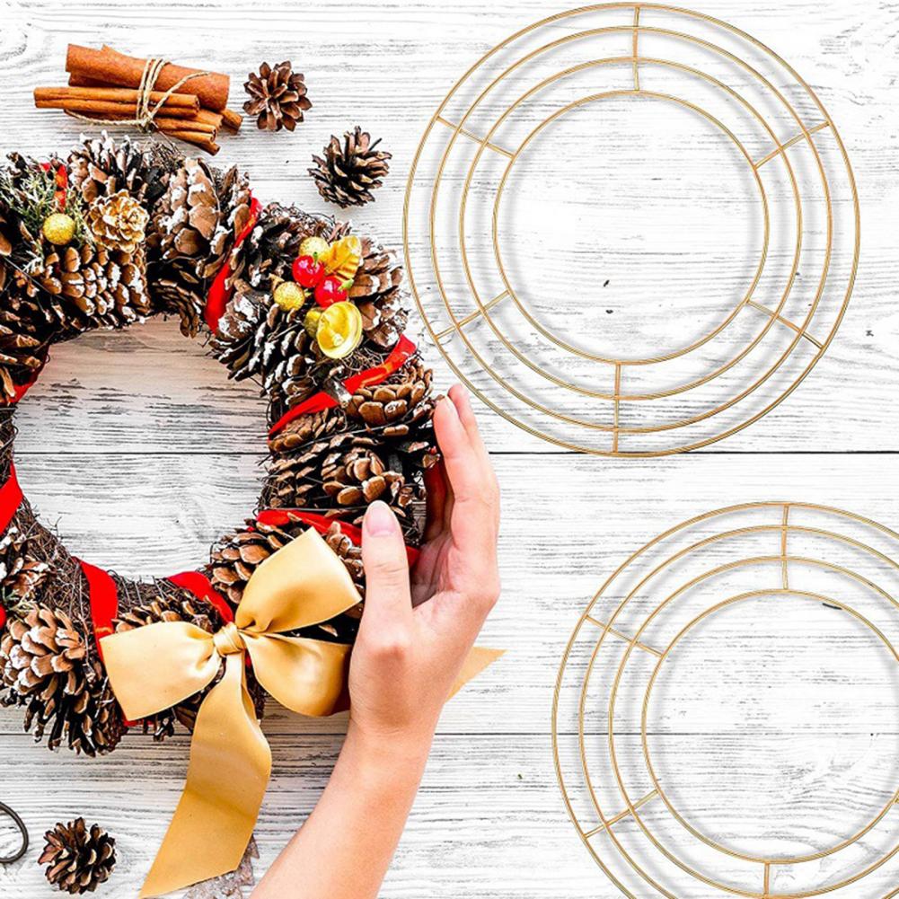 Wreath Form Wire - 20-40cm Çelenk Çerçevesi Duvara Asılan Metal