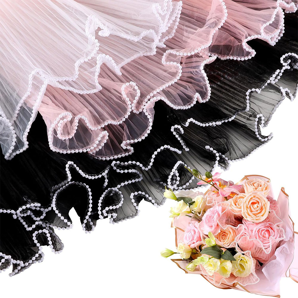The Florist Supply - 28cmX3.8Yds Çiçek Ambalaj Kağıdı Inci Dalga
