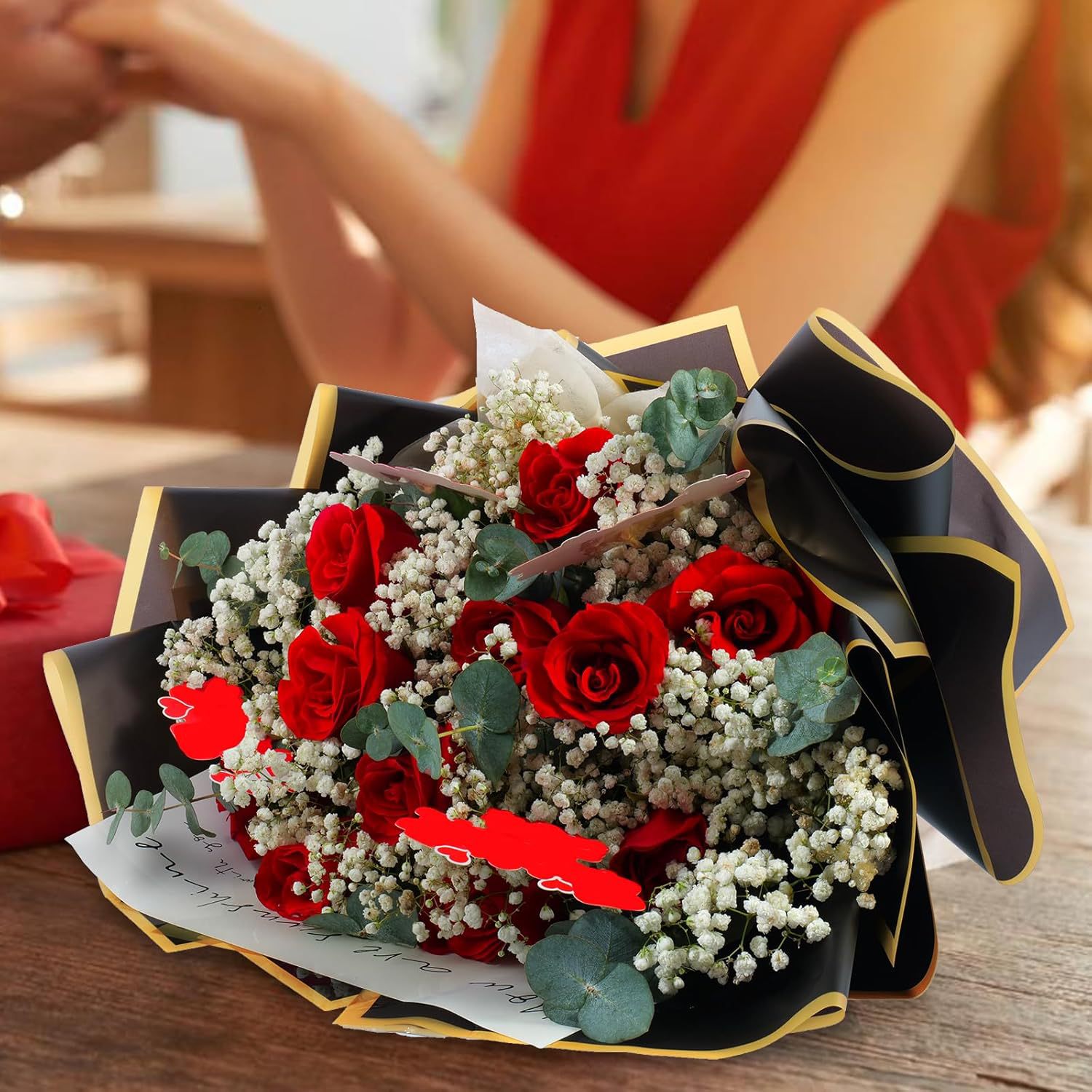 20 yaprak altın kenar su geçir - The Florist Supply incelemesi ve fiyatı